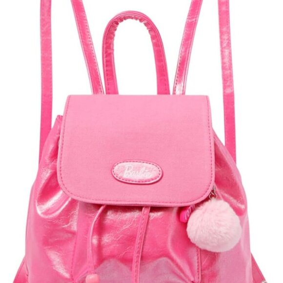 Pink Mini Backpack Leather Girls Women Adjustable Straps Travel School main image 7